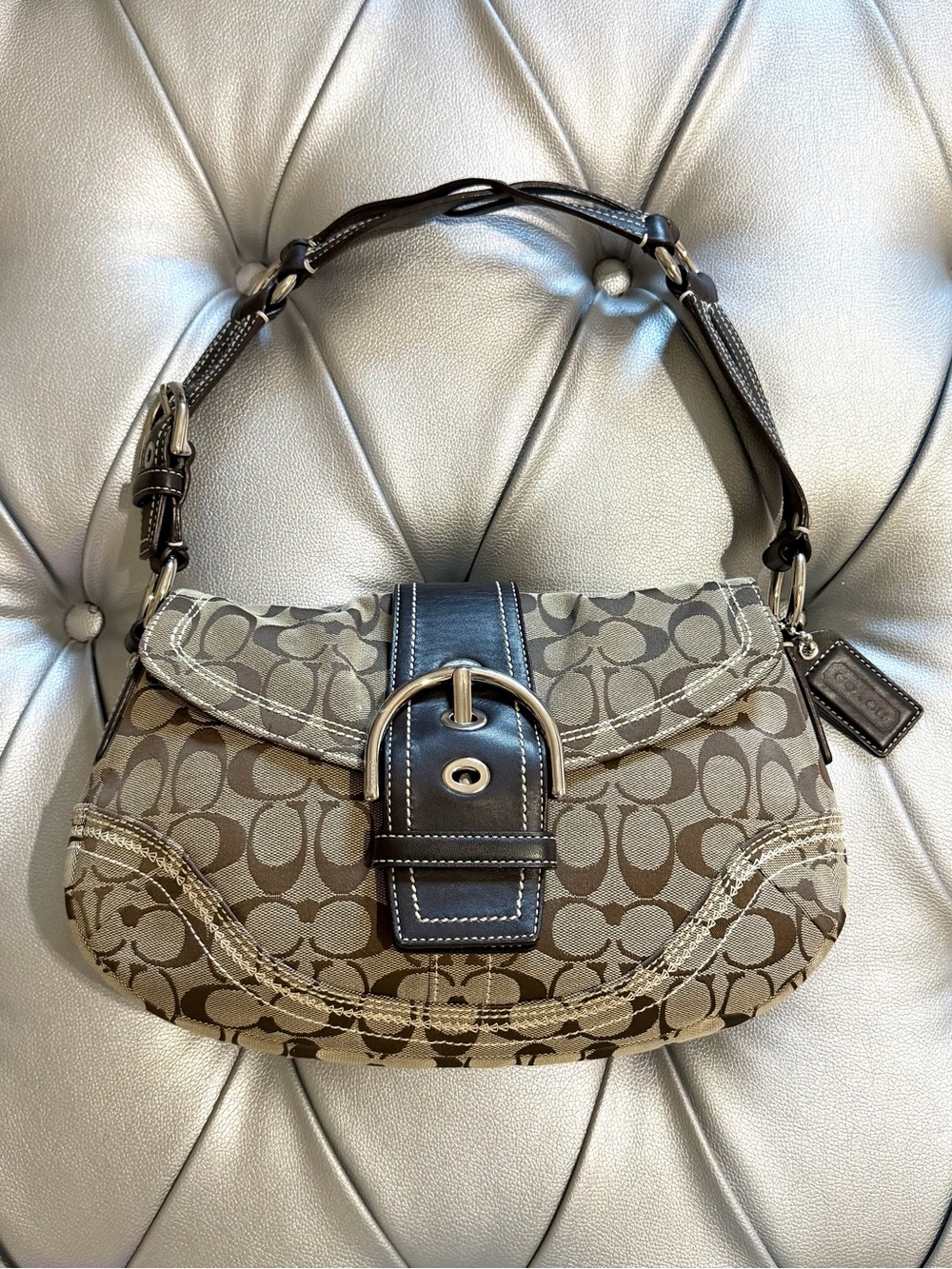 Vintage Coach Signature SoHo Shoulder Bag